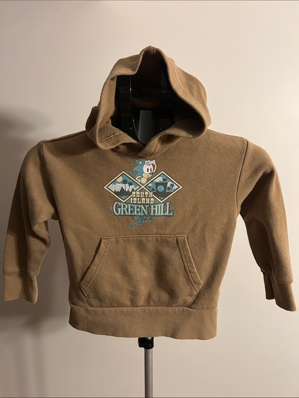 Old Navy Brown Green Hill Zone Kids Hoodie